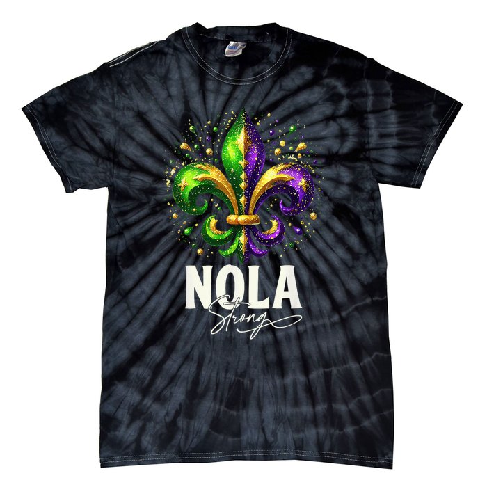 2025 Nola Always Never Forget New Orleans Strong Tie-Dye T-Shirt