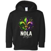 2025 Nola Always Never Forget New Orleans Strong Toddler Hoodie