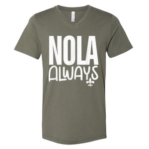 2025 Nola Always Never Forget New Orleans Strong V-Neck T-Shirt