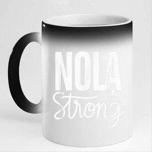 2025 Nola Always Never Forget New Orleans Strong 11oz Black Color Changing Mug