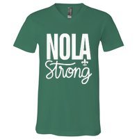 2025 Nola Always Never Forget New Orleans Strong V-Neck T-Shirt