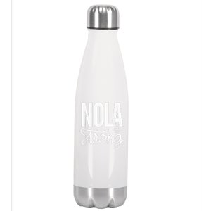 2025 Nola Always Never Forget New Orleans Strong Stainless Steel Insulated Water Bottle