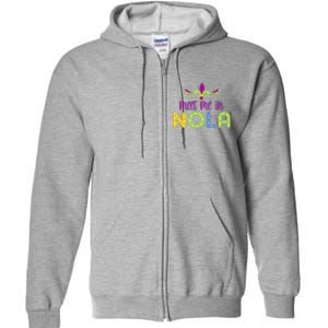 2025 Nola Always Never Forget New Orleans Strong Full Zip Hoodie