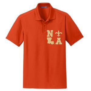 2025 Nola Always Never Forget New Orleans Strong Dry Zone Grid Polo