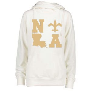 2025 Nola Always Never Forget New Orleans Strong Womens Funnel Neck Pullover Hood