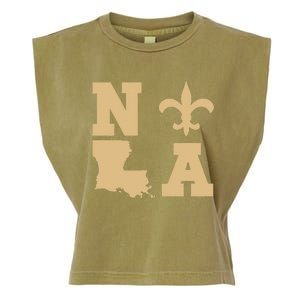 2025 Nola Always Never Forget New Orleans Strong Garment-Dyed Women's Muscle Tee