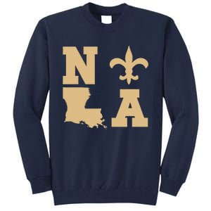 2025 Nola Always Never Forget New Orleans Strong Tall Sweatshirt