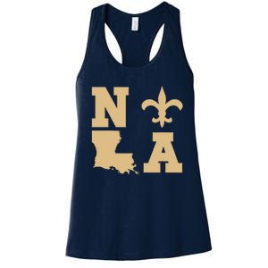 2025 Nola Always Never Forget New Orleans Strong Women's Racerback Tank