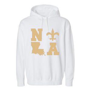 2025 Nola Always Never Forget New Orleans Strong Garment-Dyed Fleece Hoodie