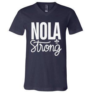 2025 Nola Always Never Forget New Orleans Strong V-Neck T-Shirt