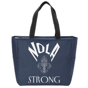 2025 Nola Always Never Forget New Orleans Strong Zip Tote Bag