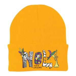 2025 Nola Always Never Forget New Orleans Strong Knit Cap Winter Beanie