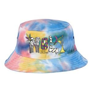 2025 Nola Always Never Forget New Orleans Strong Tie Dye Newport Bucket Hat