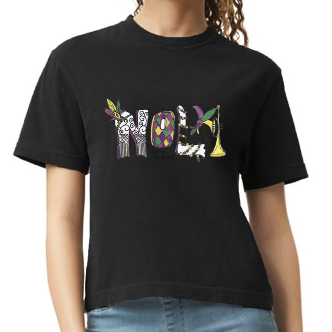 2025 Nola Always Never Forget New Orleans Strong Comfort Colors Boxy T-Shirt