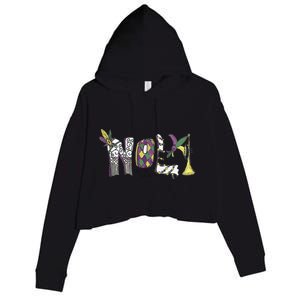 2025 Nola Always Never Forget New Orleans Strong Crop Fleece Hoodie