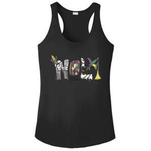 2025 Nola Always Never Forget New Orleans Strong Ladies PosiCharge Competitor Racerback Tank