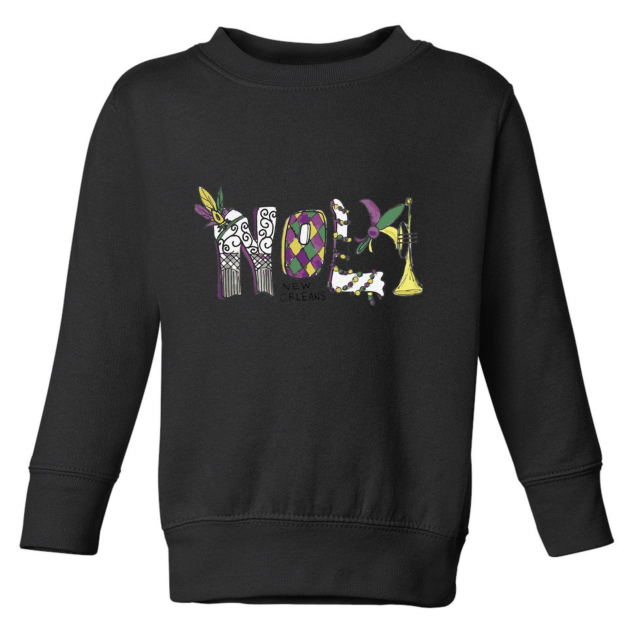 2025 Nola Always Never Forget New Orleans Strong Toddler Sweatshirt