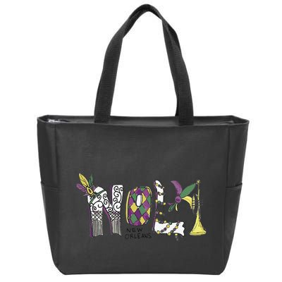 2025 Nola Always Never Forget New Orleans Strong Zip Tote Bag