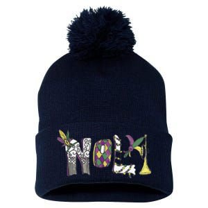 2025 Nola Always Never Forget New Orleans Strong Pom Pom 12in Knit Beanie