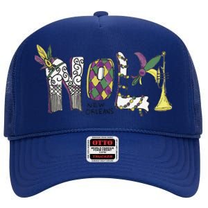 2025 Nola Always Never Forget New Orleans Strong High Crown Mesh Back Trucker Hat