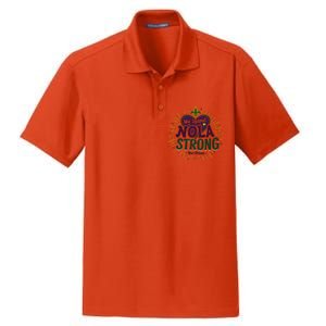 2025 Nola Always Never Forget New Orleans Strong Dry Zone Grid Polo