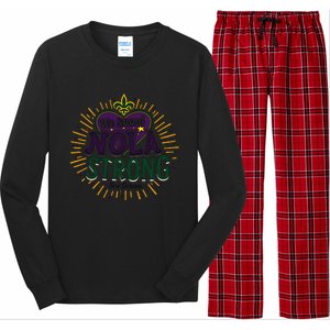 2025 Nola Always Never Forget New Orleans Strong Long Sleeve Pajama Set