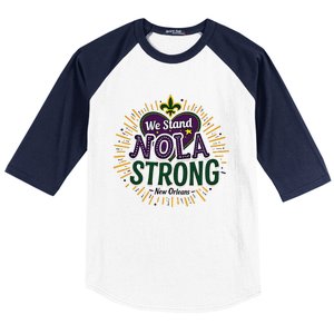 2025 Nola Always Never Forget New Orleans Strong Baseball Sleeve Shirt