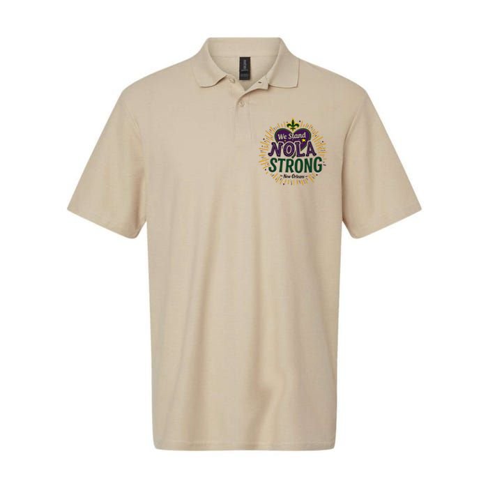 2025 Nola Always Never Forget New Orleans Strong Softstyle Adult Sport Polo