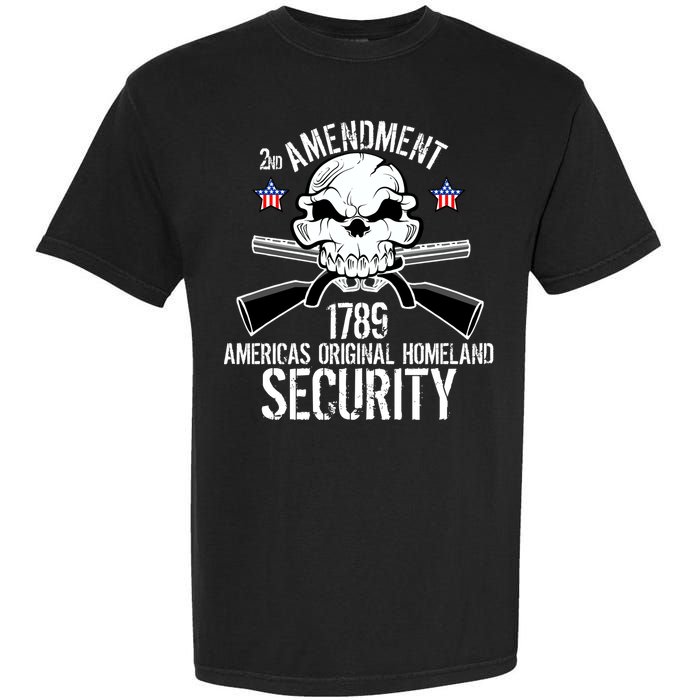 2nd Amendment 1789 Homeland Security Garment-Dyed Heavyweight T-Shirt