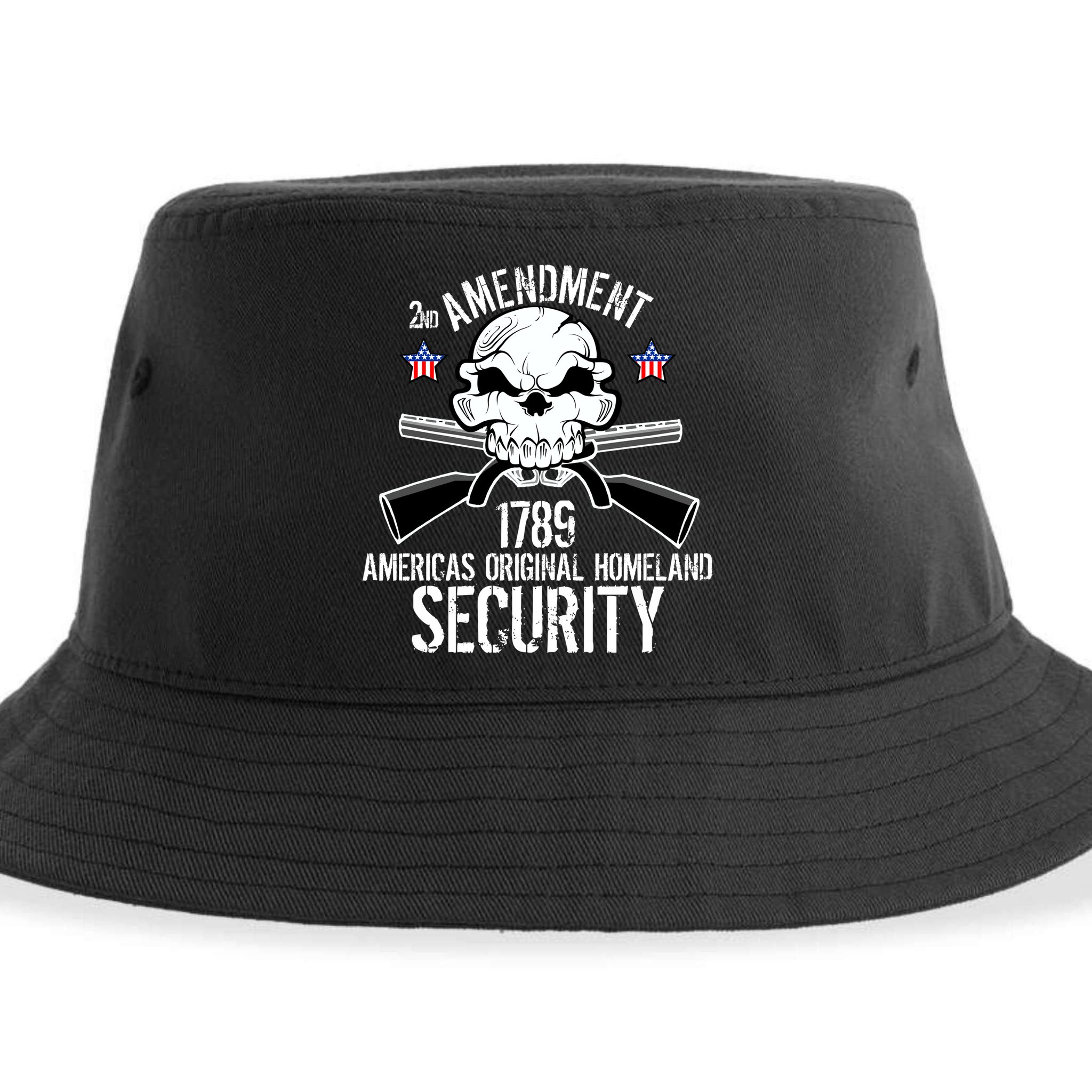 2nd Amendment 1789 Homeland Security Sustainable Bucket Hat