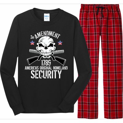 2nd Amendment 1789 Homeland Security Long Sleeve Pajama Set