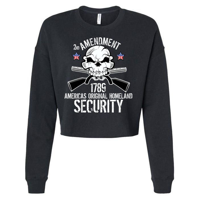 2nd Amendment 1789 Homeland Security Cropped Pullover Crew