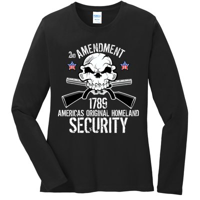 2nd Amendment 1789 Homeland Security Ladies Long Sleeve Shirt