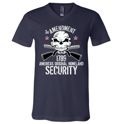 2nd Amendment 1789 Homeland Security V-Neck T-Shirt