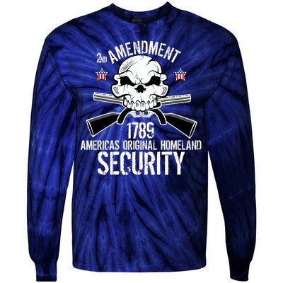 2nd Amendment 1789 Homeland Security Tie-Dye Long Sleeve Shirt