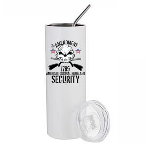 2nd Amendment 1789 Homeland Security Stainless Steel Tumbler