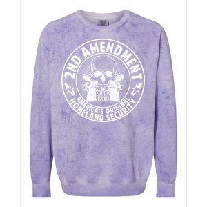 2nd Amendment America's Original Homeland Security Colorblast Crewneck Sweatshirt