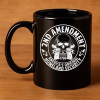 2nd Amendment America's Original Homeland Security 11oz C Handle Ceramic Mug