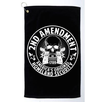 2nd Amendment America's Original Homeland Security Platinum Collection Golf Towel