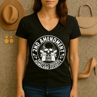 2nd Amendment America's Original Homeland Security Women's V-Neck T-Shirt