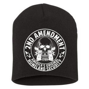 2nd Amendment America's Original Homeland Security Short Acrylic Beanie