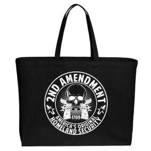 2nd Amendment America's Original Homeland Security Cotton Canvas Jumbo Tote