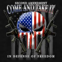 2nd Amendment Come And Take It In Defense Of Freedom Ladies PosiCharge Tri-Blend Wicking Tank