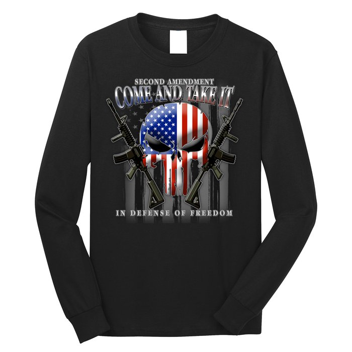 2nd Amendment Come And Take It In Defense Of Freedom Long Sleeve Shirt