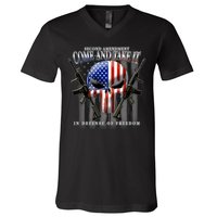 2nd Amendment Come And Take It In Defense Of Freedom V-Neck T-Shirt