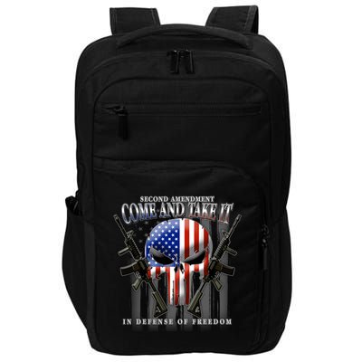 2nd Amendment Come And Take It In Defense Of Freedom Impact Tech Backpack