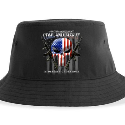 2nd Amendment Come And Take It In Defense Of Freedom Sustainable Bucket Hat