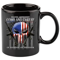 2nd Amendment Come And Take It In Defense Of Freedom 11oz C Handle Ceramic Mug