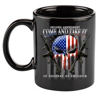 2nd Amendment Come And Take It In Defense Of Freedom 11oz C Handle Ceramic Mug