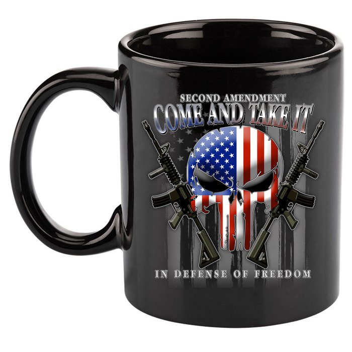 2nd Amendment Come And Take It In Defense Of Freedom 11oz C Handle Ceramic Mug